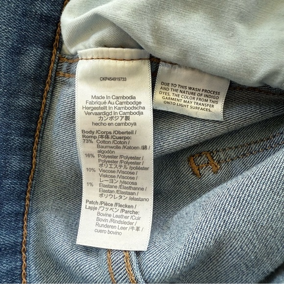 Madewell 10” High Rise Skinny Jeans Medium Wash Size 30 - Picture 9 of 9